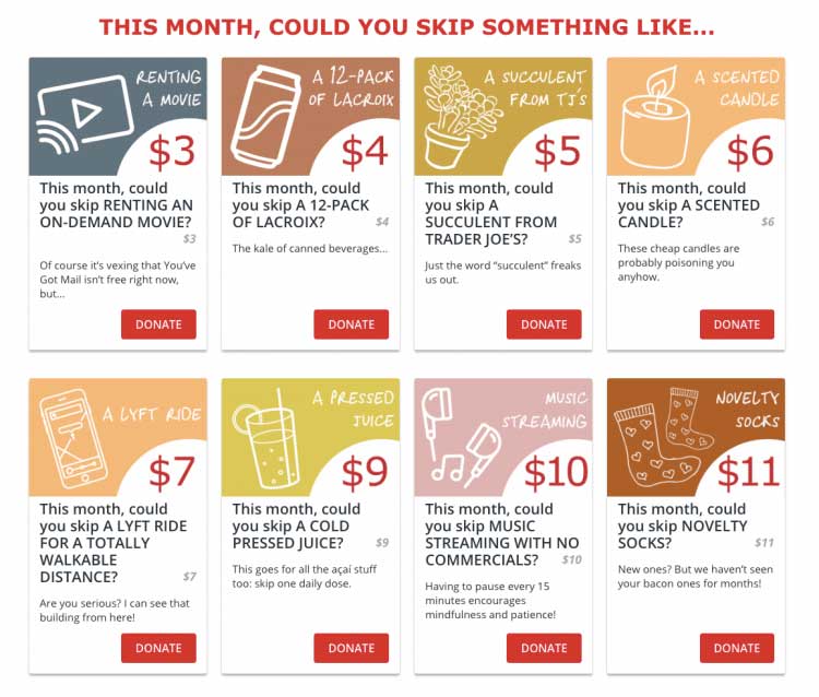 Love 146 created a monthly giving campaign