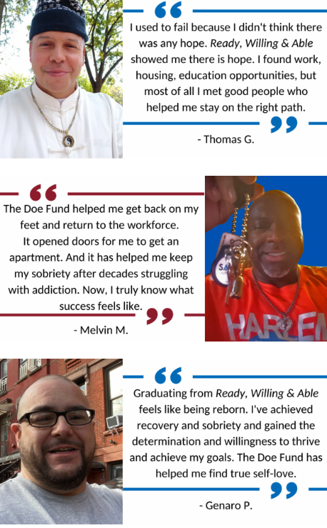 Ready, Willing, & Able donor thank you letter