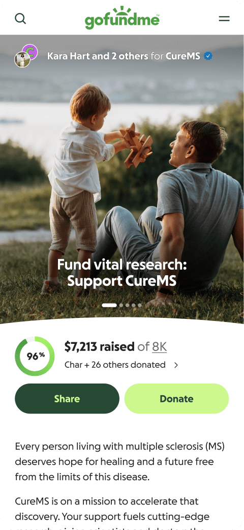 campaign with a progress tracker