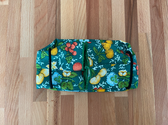 bandana folded into a mask