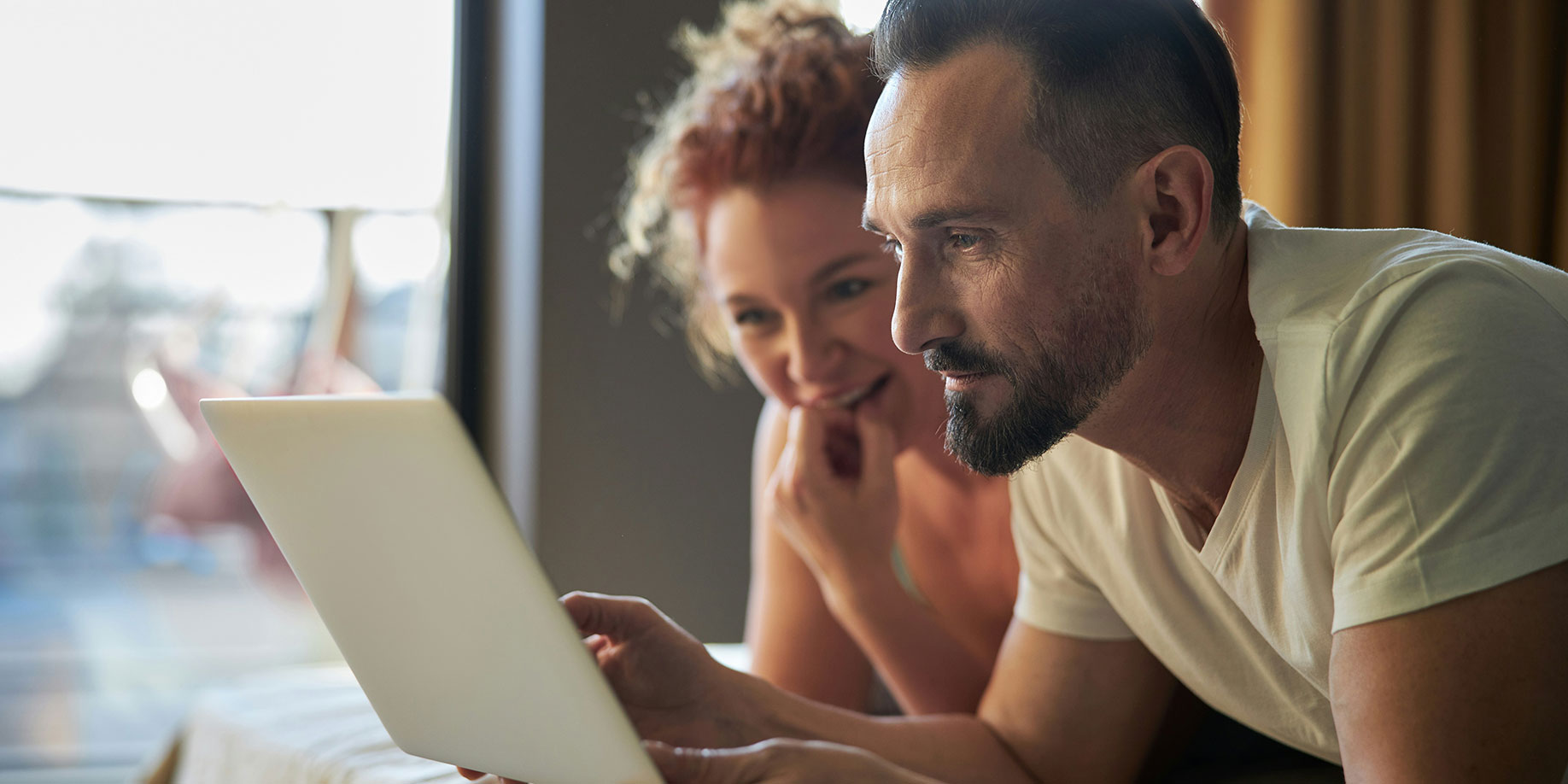 A couple making a decision