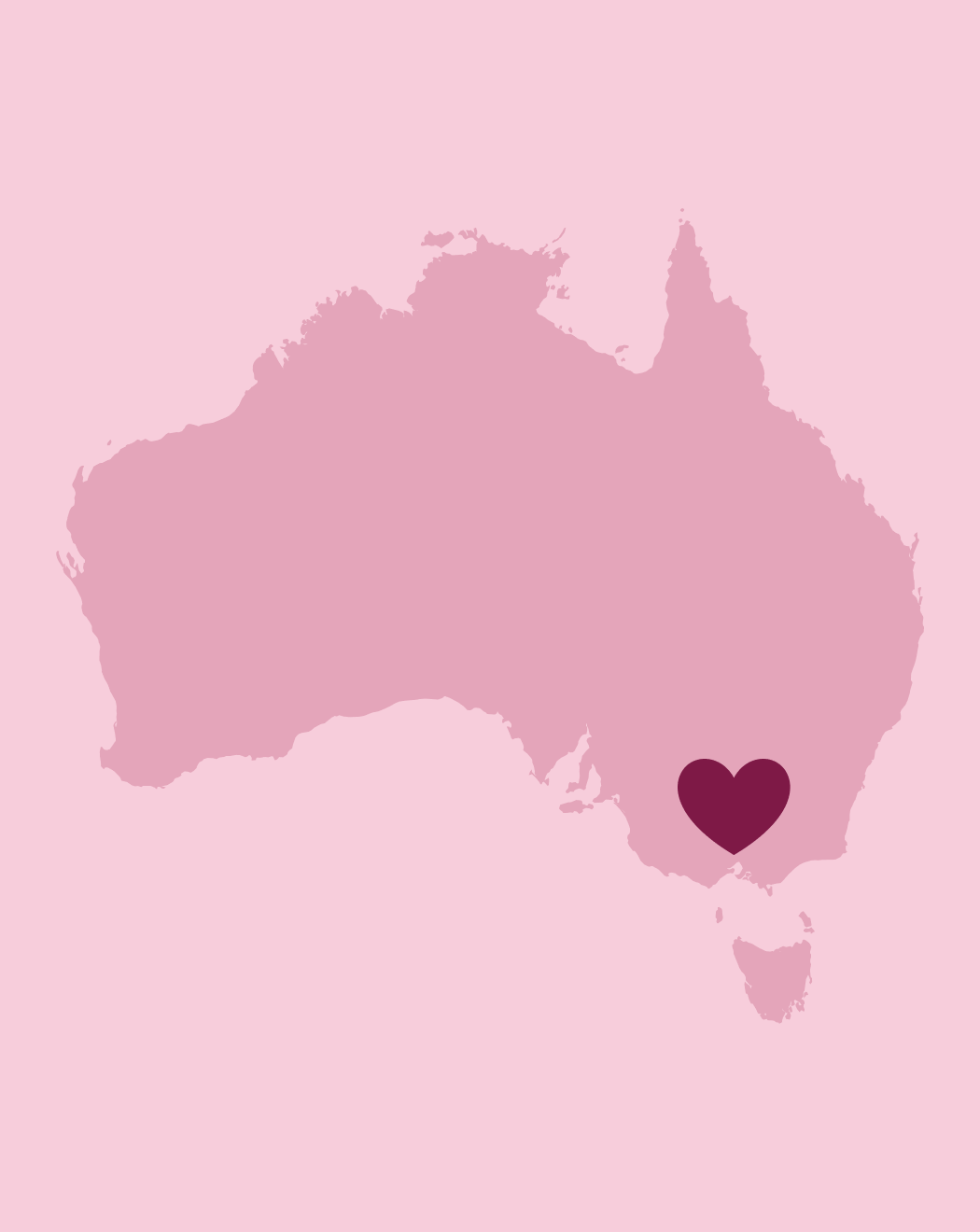 Victoria with a heart